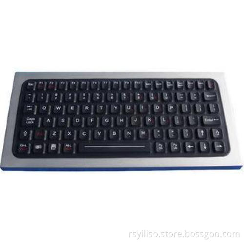 IP68 dynamic rated 83 keys ruggedized industrial silicone r